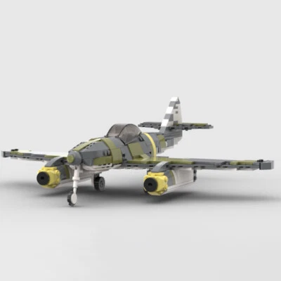 MOC: The World's First Operational Jet-powered Fighter Aircraft 1100 Pieces - Image 1 of 4