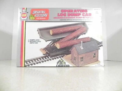 HO ACCESSORY AHM Operating Log Dump Car Set, #11011 Vintage NEW - Image 1 of 2