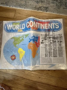 Bulletin Board Set World Continents Teachers Friend NEW! 4wgn - Picture 1 of 7