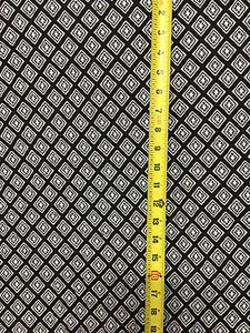 Hermosa tela de punto geométrica con estampado en blanco y negro 9 oz - Imagen 1 de 6
