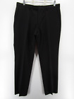 Hugo Boss Pants Men 34 Black Virgin Wool Trousers Slacks Business Lined 34X32