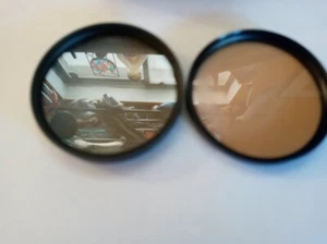 2 MERKURY OPTICS 1 X 58MM F-DL LENS FILTER 1 X 58MM PL LENS FILTER AND CASE - Picture 1 of 7