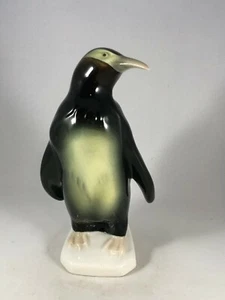 Royal Dux Colorful Porcelain Penguin Figurine 6" Tall with Original Sticker - Picture 1 of 10