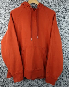 Champion Mens Large Pullover Long Sleeve Drawstring Hooded Sweatshirt Rust - Picture 1 of 11