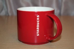 Taza de té café roja Bone China nueva Starbucks 2012 14 oz - Imagen 1 de 9