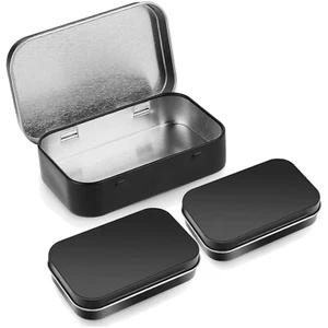 3 Stück Metalldosen Rechteckig Dose Blechdose Mit Deckel Metalldose Klein Contai - Bild 1 von 2