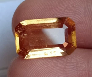 6.30 Cts Natural Hessonite Garnet Gold Color Untreated Unheated Loose Gemstone - Picture 1 of 5