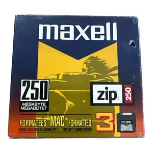 3 Pack MAXELL Zip 250 250MB Disks for IBM PC Drive Media Digital Storage New - Picture 1 of 3