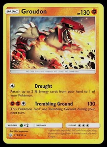 Pokemon SM - Cosmic Eclipse 113/236 Groudon - Picture 1 of 2