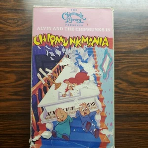 RARE HTF Chipmunkmania The Chipmunk Library Presents Alvin And The Chipmunks Vhs - Picture 1 of 3