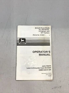 JOHN DEERE 42-IN FRONT BLADE FOR 100, LX, AND GT SERIES TRACTORS OMM122515 - Picture 1 of 3