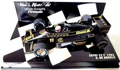 MINICHAMPS  1:43  E. DE ANGELIS  LOTUS 97 T  1985  " OLYMPUS CAMERAS " " ELF " - Bild 1 von 3