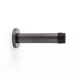 Dunkelbronze massiver Messing Zylinder überstehender Türstopper - Innentüren Eingang Ausgang - Bild 1 von 2