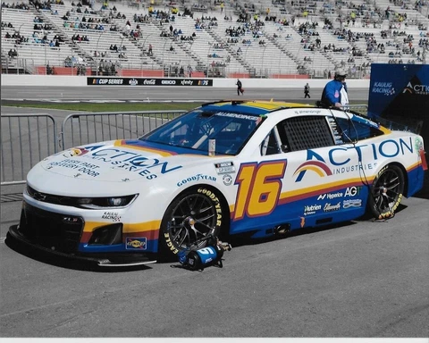 2023 AJ ALLMENDINGER "ACTION INDUSTRIES #16 RCR RACING NASCAR PHOTO NOT POSTCARD Cover