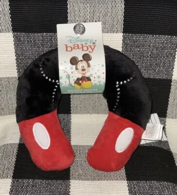Almohada enrollable para cuello reposacabezas asiento de coche infantil Mickey Mouse Disney Baby - Suave - Nuevo con etiquetas Foto 1 de 4
