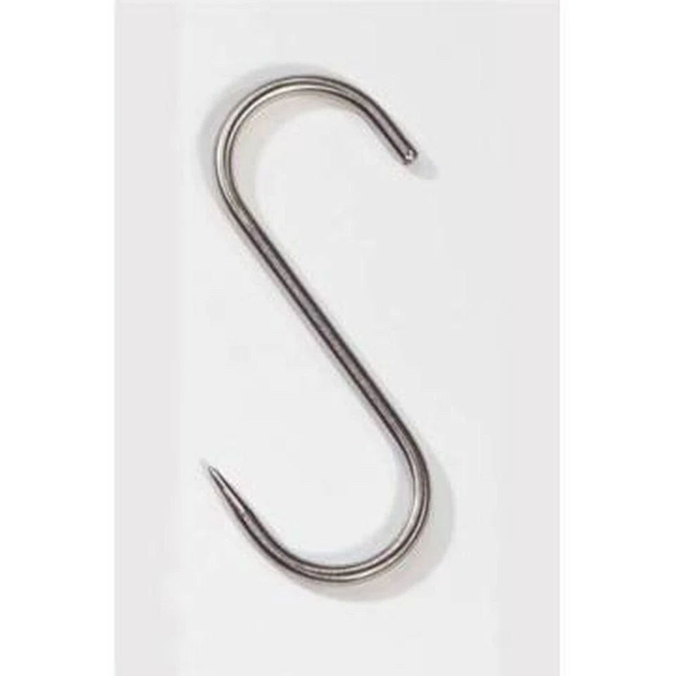 AKAH Edelstahlhaken 100 kg 160x8 mm Fleischerhaken, Jagd, aufbrechen,Metzgerhaken, Rä