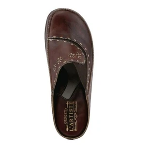 Spring Step L'Artiste Shoes Women's Brown Chino Leather Mules Clogs EU42/US11.5 - Picture 1 of 15