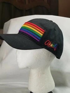Aksels Pride Stripes/Rainbow Snapback baseball Cap Cotton - Picture 1 of 6