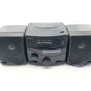 Vintage GPX AM/FM Portable Radio Stereo Cassette Player Black Works boombox - Picture 1 of 9