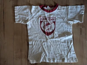 JUNGEN TSHIRT: Camp Cory CVJM Indian Guides Ringer 50er 50s 50s Vintage - Bild 1 von 2
