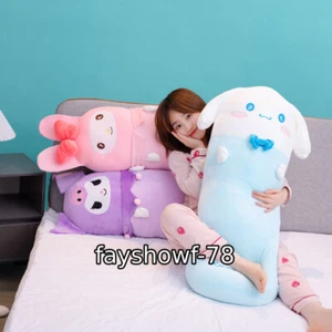 Kuromi Cartoon Cylindrical Pillow Cushion Plush Pillow Long Strip Body Pillow - Picture 1 of 19