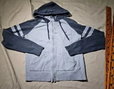 Roxy Hoodie Womens Large Blue Full Zip Sweatshirt Embroidered Logo Y2k  - Image 1 of 4