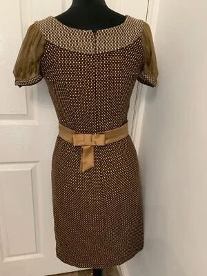 Dolce & Gabbana D&G tweed lana vestido de oficina con cinturón 26/40 UK8 US4 EU34 Foto 1 de 4