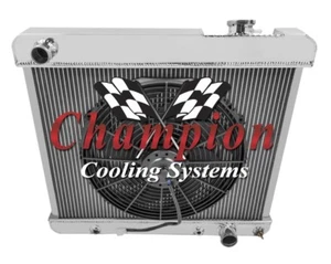 ER 2 Row 1" Tubes Radiator W/ 16" Fan for 1965 1966 Oldsmobile Cutlass #AE284 - Picture 1 of 9