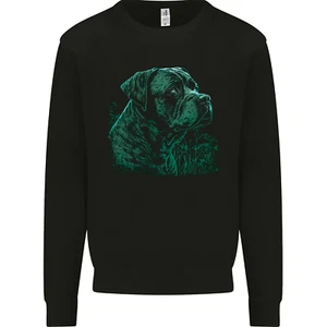 A Green Cane Corso Dog Kids Sweatshirt Jumper - Picture 1 of 3