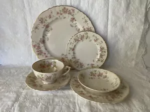 Syracuse Fine China Stansbury Federal shape 5pc Place Setting w/bonus fruit bowl - Picture 1 of 10