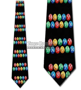 Happy Easter Tie Holiday Neckties Mens Eggs Neck Ties Brand New - Picture 1 of 3
