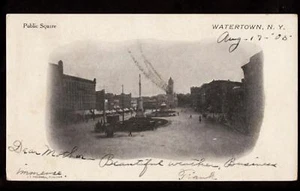 1905 public square watertown new york vignette postcard - Picture 1 of 1