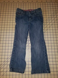 Genuine Kids Girls 4T Wide Leg Jeans Blue Denim 100% Cotton Loose Fit - Picture 1 of 6