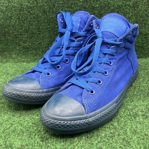 Converse All Star Junior Blue High Top Sneakers Size 6 Unisex 650516F - Picture 1 of 11