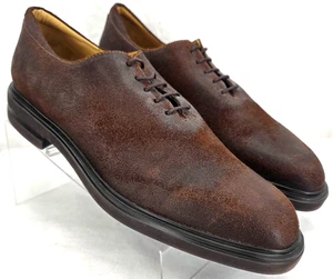 NEW Donald Pliner Eduardo Brown Leather Lace-Up Oxford Shoes Men's US 8.5M - Picture 1 of 9