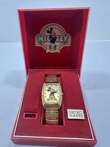 Mickey Mouse Watch Vintage 1987 Disney Seiko 60th Anniversary Men & Women's - Picture 1 of 9