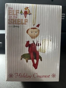 Elfe im Regal Ornament von Roman 4" - Elfe mit seiner Liste - Bild 1 von 3