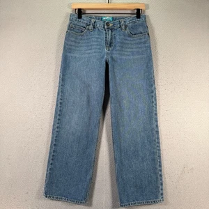 Vintage Old Navy Loose Jeans Youth 10 Husky Blue Lightwash Straight Leg Denim - Picture 1 of 15