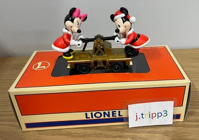 Lionel 6-18433 Mickey Minnie Mouse Disney Christmas Handcar O Gauge Train motor - Image 1 of 4