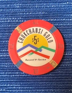 Vintage Chukchansi Gold Resort & Casino 5 $ chip 24B - Foto 1 di 1
