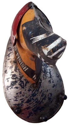 Perro, arte soldado de chatarra colorida reciclada, montaje en pared, placa decorativa Foto 1 de 4