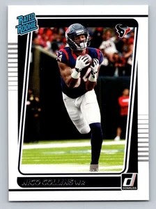 Nico Collins 2021 Donruss #280 Rookie Houston Texans - Picture 1 of 2