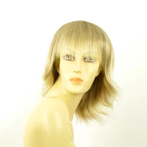 Perruque femme mi-longue blond méché blond très clair VANILLE 15t613 - Imagen 1 de 8