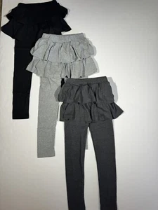 3 Pcs Girls Leggings with Skirt Footless Warm Kids Leggings Toddler Sz 140 - Picture 1 of 4