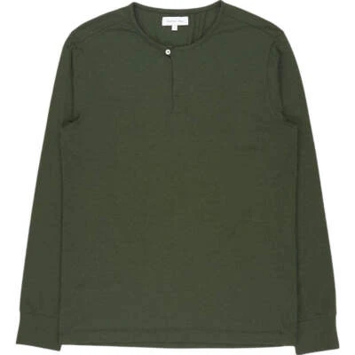 Hamilton + Hare Green Long Sleeve Henley Shirt - Image 1 of 3