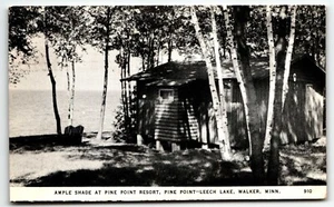 Postal Pine Point Resort Leech Lake Walker Minnesota MN PM 1948 - Imagen 1 de 2