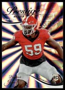 2023 Panini Prestige Xtra Points Sunburst #308 Broderick Jones RC - Picture 1 of 2
