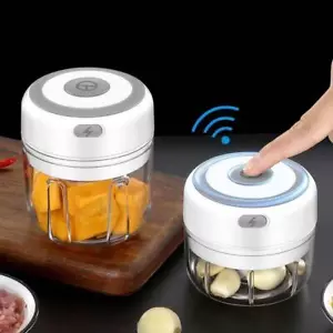250ml Electric Garlic Chopper - Sturdy Meat Grinder & Durable Masher Tool - Picture 1 of 25