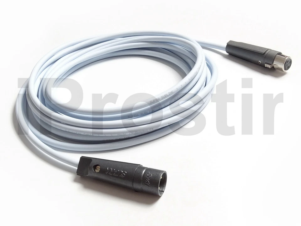 SUPRA SUBLINK AUDIO XLR-XLR Single Channel Subwoofer Hi-Fi Cable Various Length - Image 1 of 4