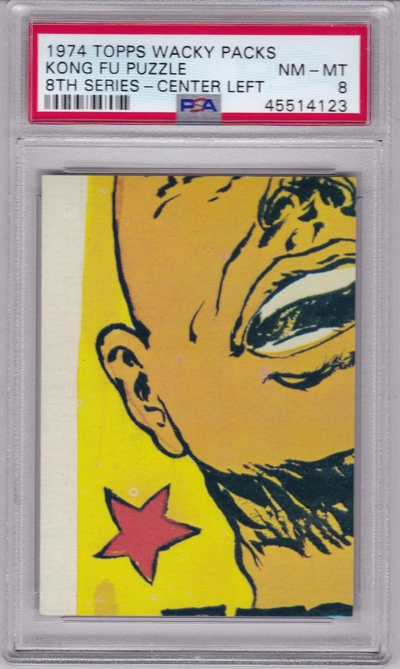 1974 Wacky Packages KONG FU PUZZLE Center / Left  PSA 8 NM/MT  Series 8 PACKS - Image 1 of 1